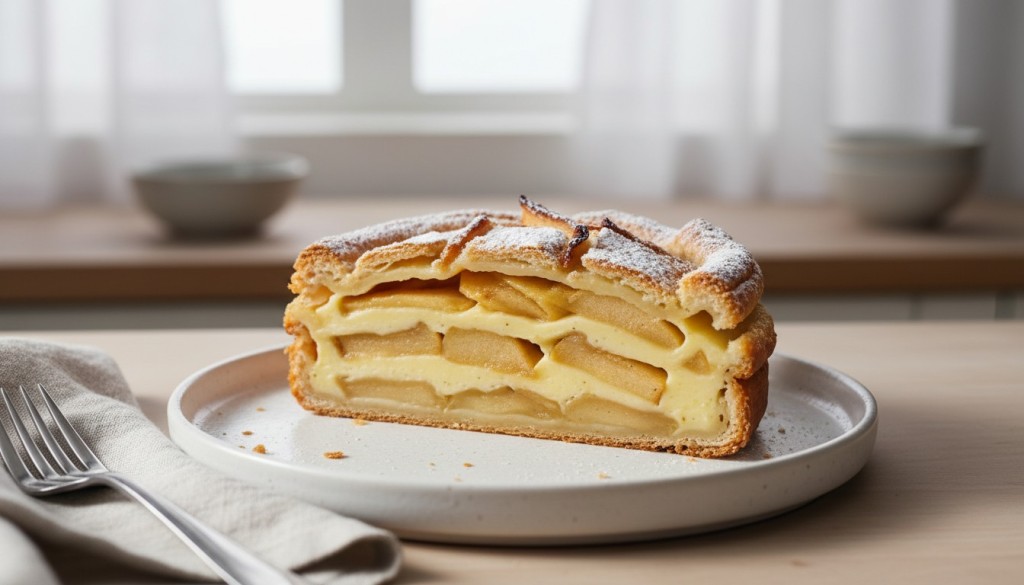 découvrez notre recette rapide et délicieuse de feuilletés aux pommes et à la crème pâtissière, parfaite pour un dessert gourmand et facile à préparer.