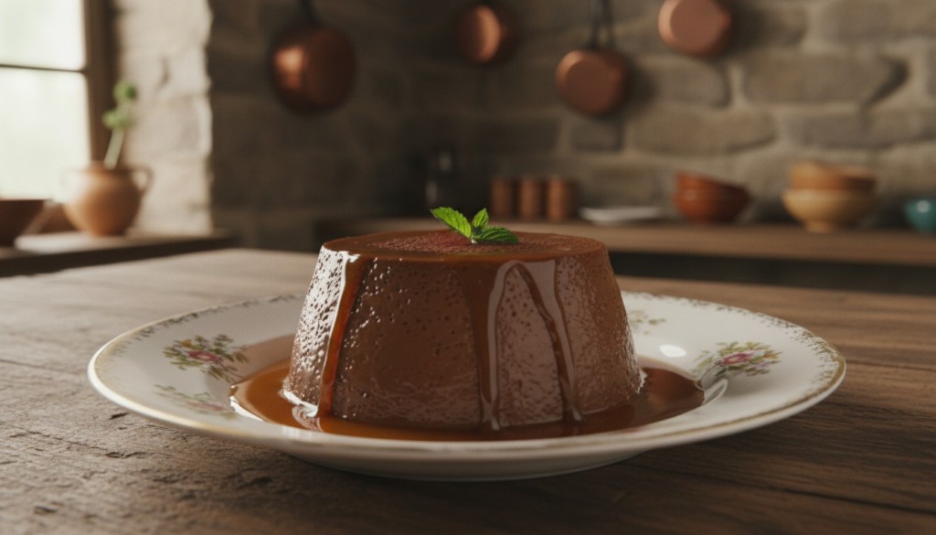 découvrez la recette traditionnelle du flan au chocolat grand-mère, sans pâte et sans gélatine, pour un dessert fondant et gourmand facile à préparer.