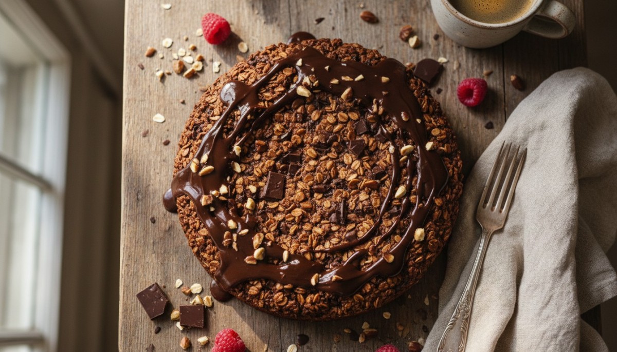 découvrez une recette facile et rapide de gâteau au chocolat avec seulement 3 ingrédients, incluant des flocons d’avoine pour un dessert sain et gourmand.