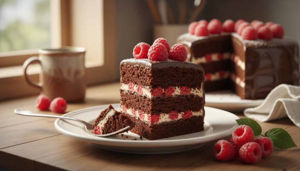 découvrez notre recette gourmande de gâteau au chocolat et aux framboises, sans œufs ni beurre, parfaite pour une douceur légère et savoureuse.