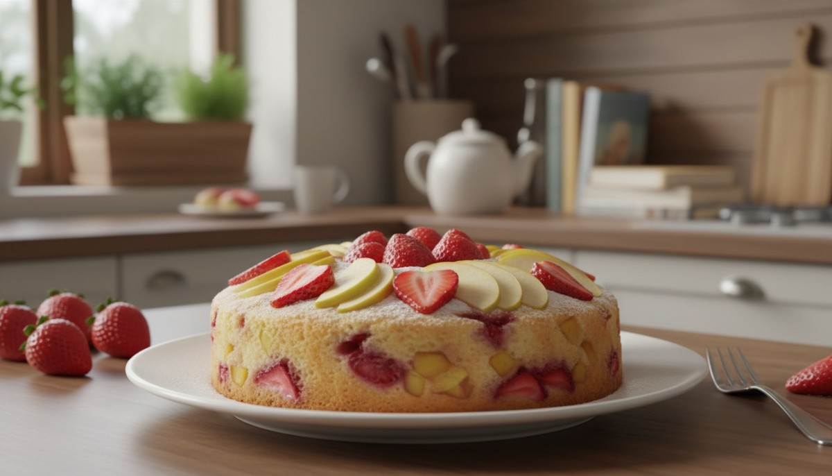 découvrez notre recette rapide et délicieuse de gâteau léger aux pommes et fraises, parfait pour un dessert fruité et savoureux en toute simplicité.