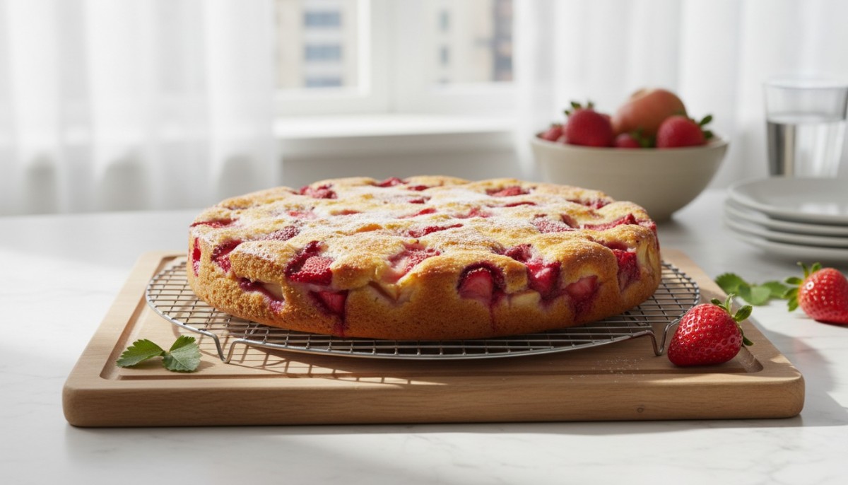 découvrez notre recette rapide et délicieuse de gâteau léger aux pommes et fraises, parfait pour une gourmandise saine et facile à préparer.