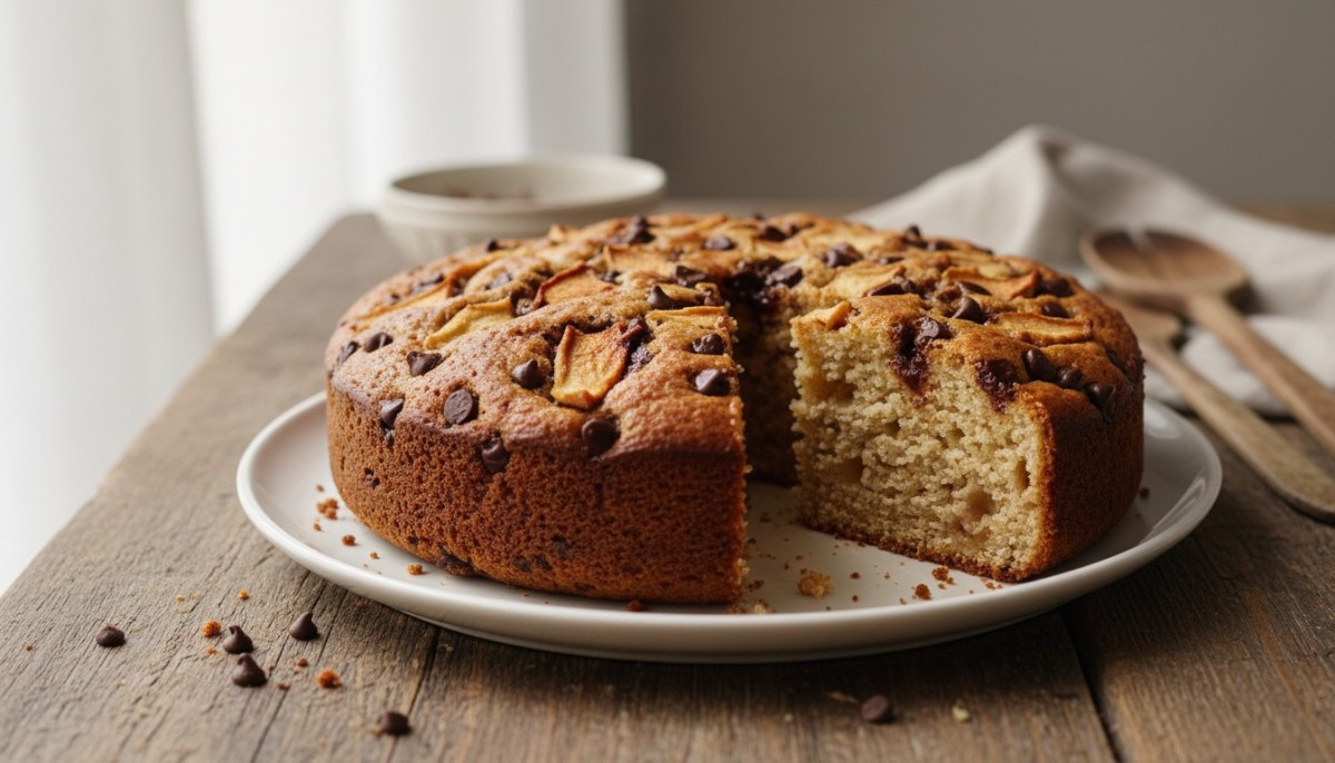 découvrez notre recette facile et rapide de gâteau moelleux aux pommes et aux pépites de chocolat, un délicieux dessert savoureux et gourmand pour toutes les occasions.