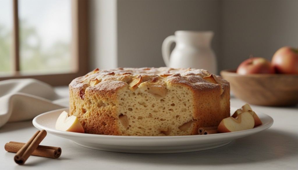 découvrez notre recette simple et rapide de gâteau moelleux aux pommes, sans beurre ni lactose, parfait pour un goûter réconfortant et sain.