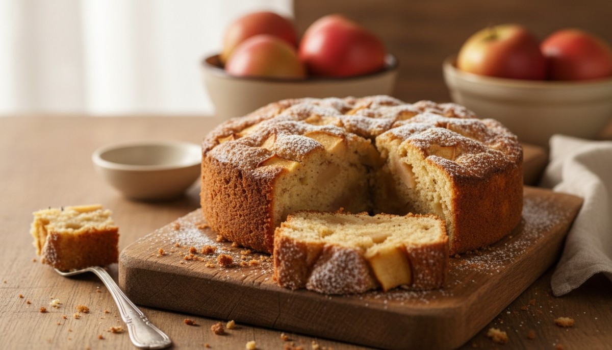 découvrez notre recette facile et rapide de gâteau moelleux aux pommes, sans beurre ni lactose, parfait pour un goûter sain et réconfortant.