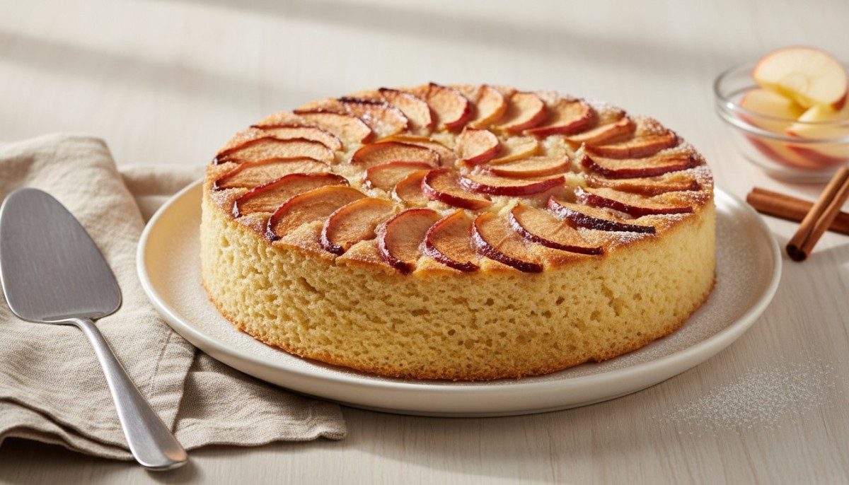 découvrez notre recette facile et rapide de gâteau renversé aux pommes sans beurre, idéale pour un dessert gourmand et léger en toute simplicité.