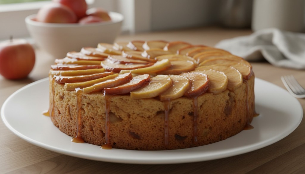 découvrez notre recette facile et rapide de gâteau renversé aux pommes sans beurre, pour un dessert savoureux et léger à partager en toute simplicité.