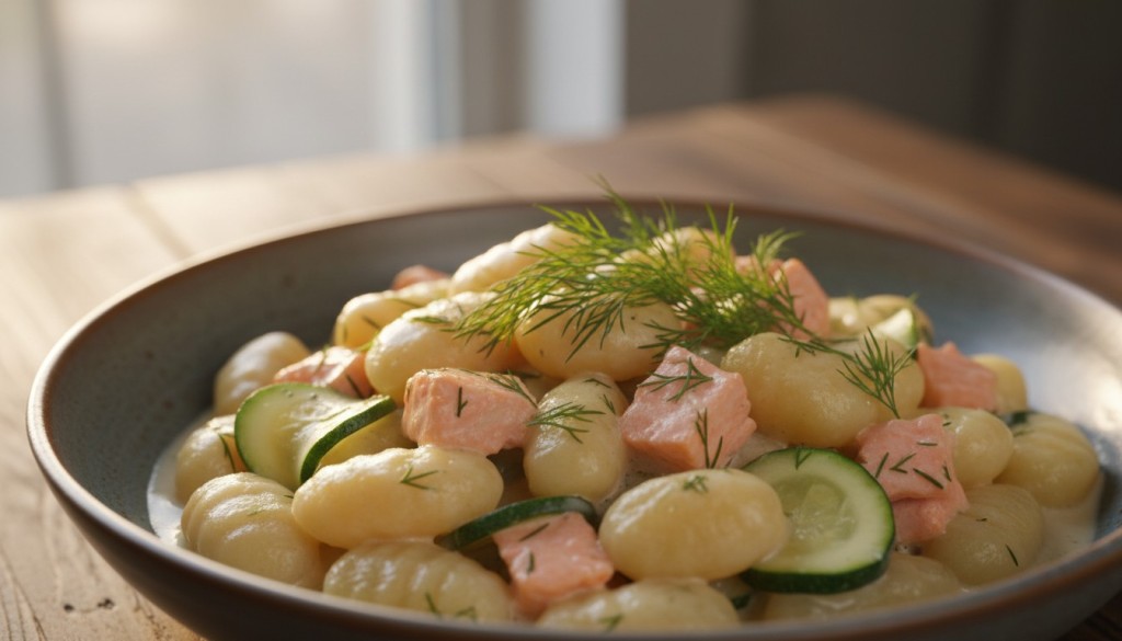découvrez notre recette italienne facile de gnocchis au saumon et aux courgettes, un plat savoureux et rapide à préparer pour un repas gourmand et équilibré.