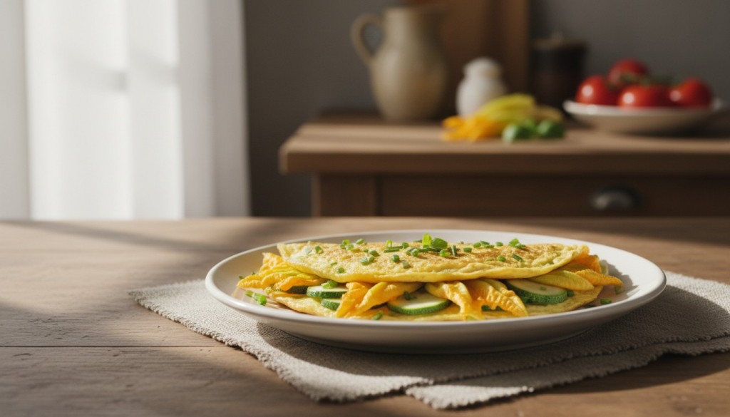 découvrez notre recette d’omelette aux fleurs de courgettes, un plat d’été rapide et facile à préparer, alliant fraîcheur et saveurs délicates pour vos repas légers.