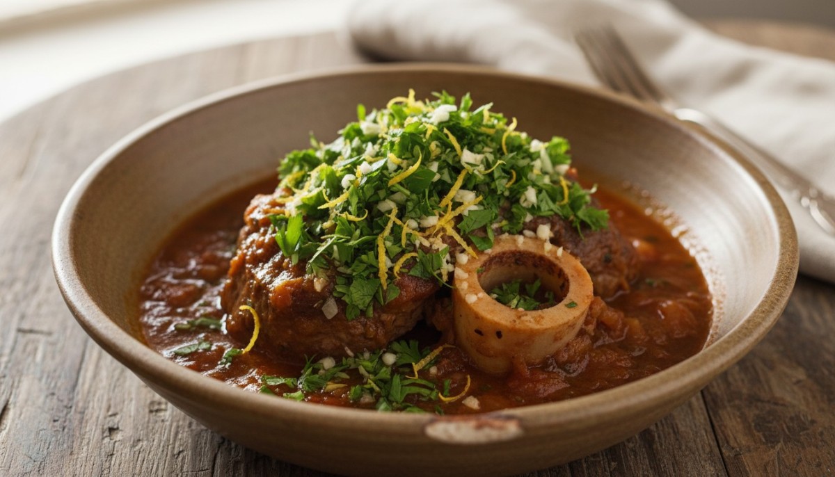 découvrez notre recette savoureuse d'osso buco de bœuf à l’italienne, un plat traditionnel riche en saveurs, parfait pour un repas convivial et gourmand.