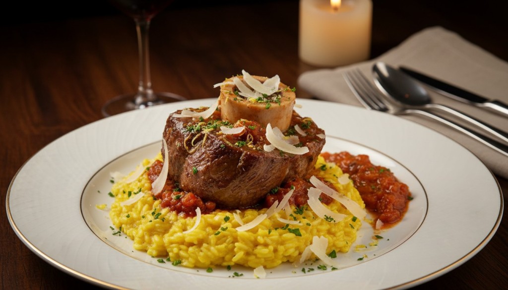 découvrez notre recette savoureuse d'osso buco de bœuf à l’italienne, un plat traditionnel riche en saveurs et parfait pour un repas convivial.
