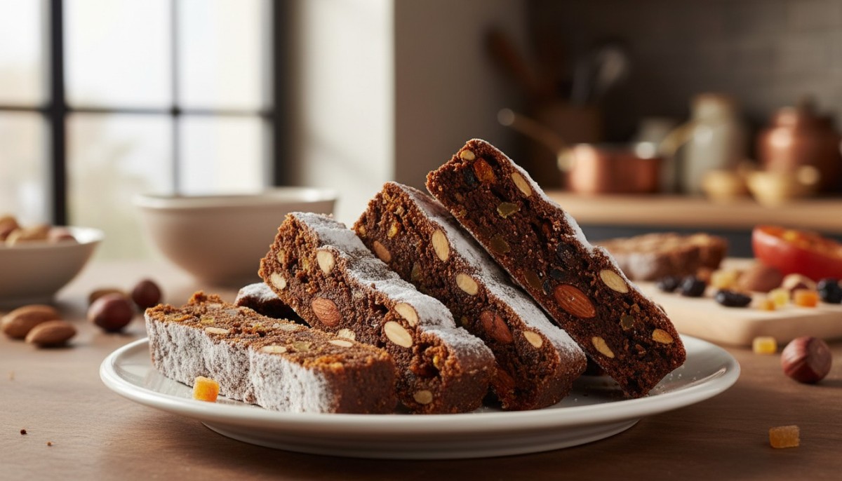 découvrez notre recette maison de panforte de sienne, un gâteau traditionnel parfait pour des fêtes de noël délicieusement mémorables et pleines de saveurs authentiques.