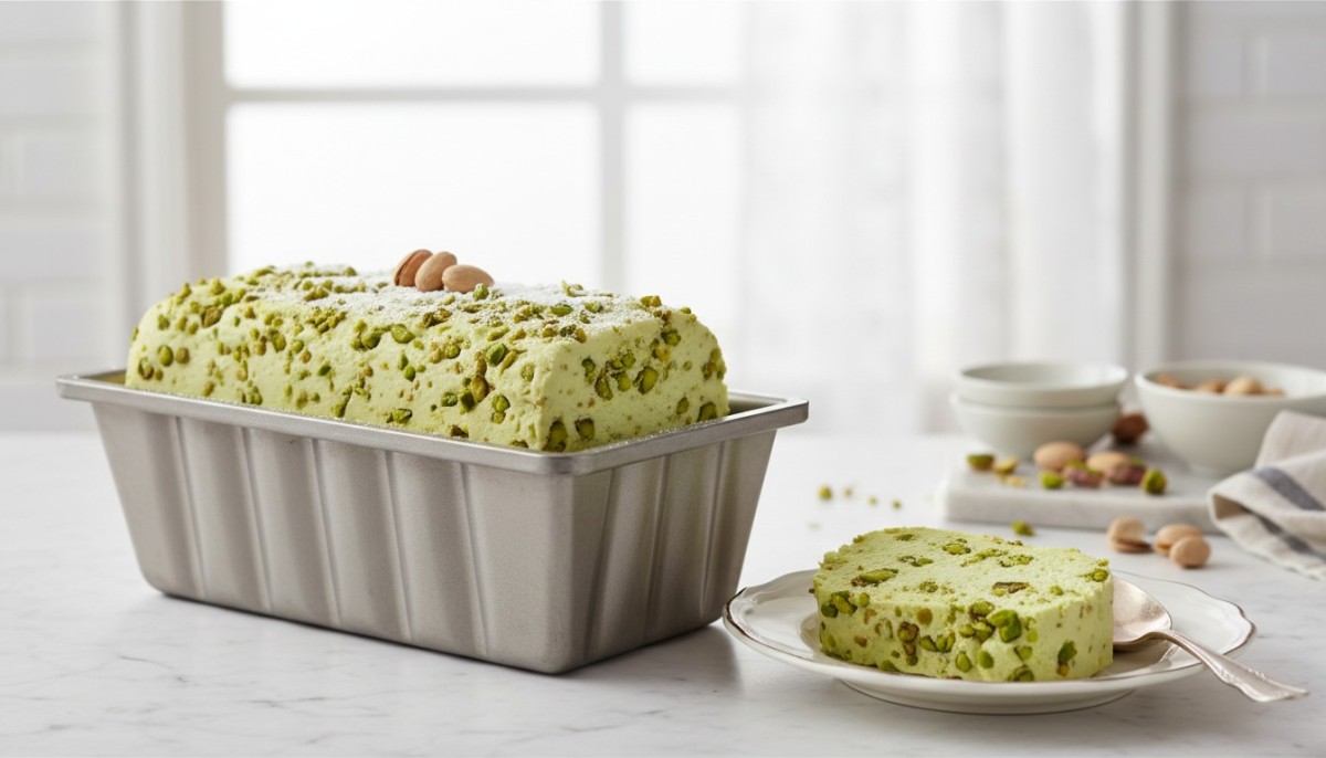 découvrez notre parfait glacé à la pistache, un dessert familial onctueux et facile à réaliser sans sorbetière. idéal pour régaler petits et grands en toute simplicité.