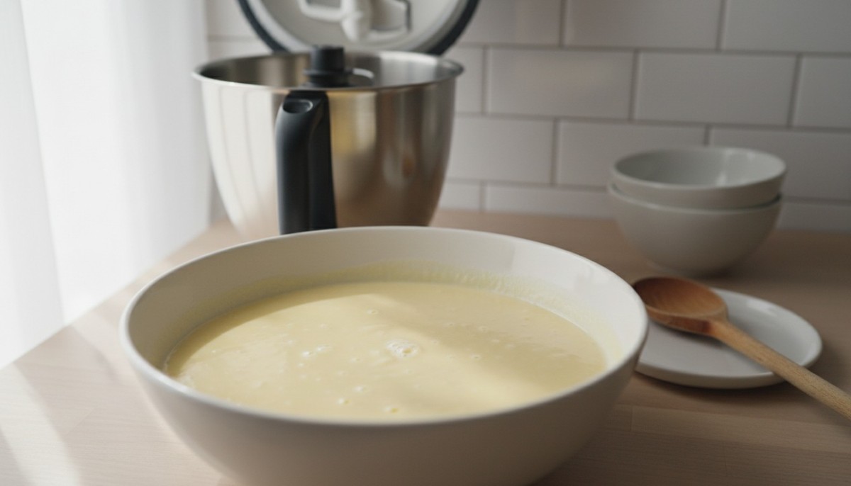 découvrez une recette facile et rapide de pâte à crêpes réalisée avec votre thermomix pour des crêpes parfaitement moelleuses à chaque fois.