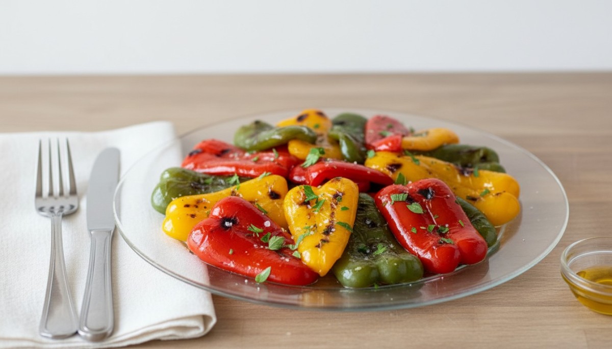 découvrez une recette facile et parfaite de poivrons grillés à la friteuse à air, pour des légumes savoureux et croquants en un rien de temps.