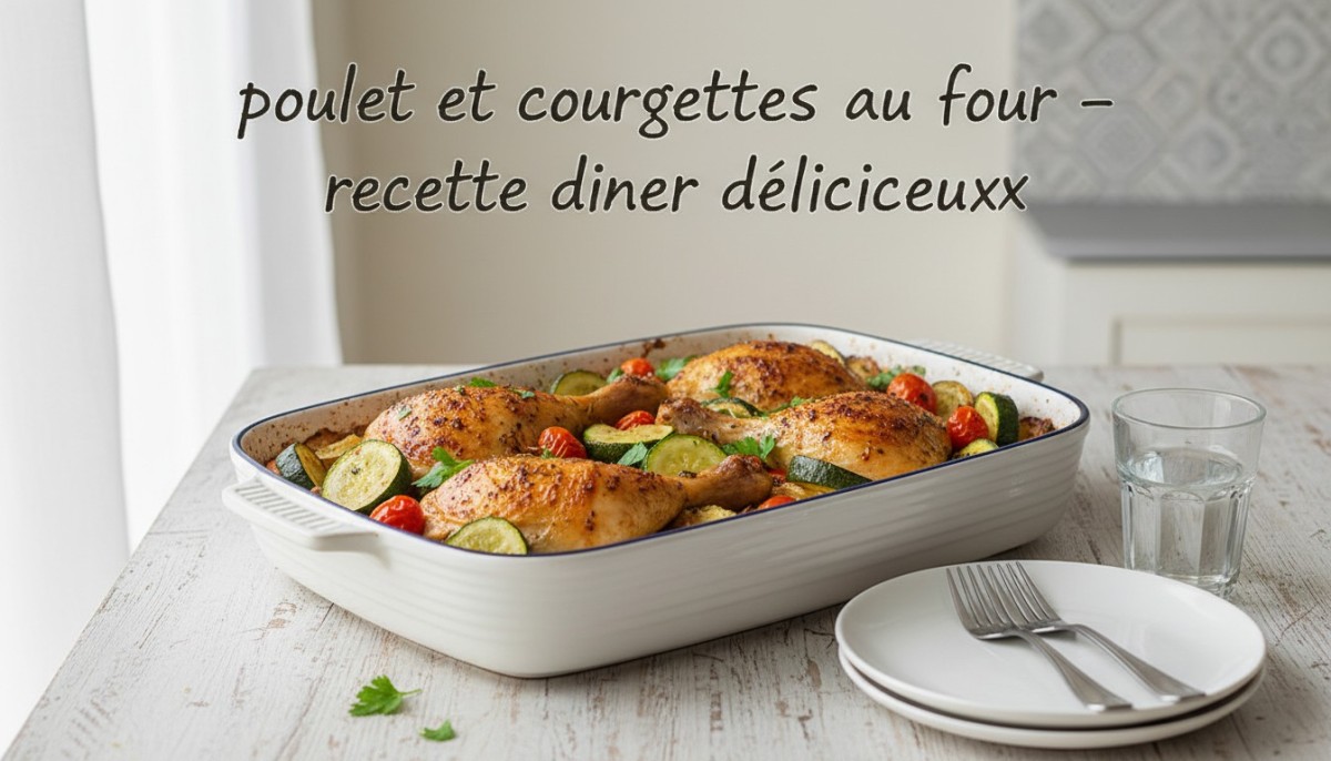 découvrez notre recette facile et savoureuse de poulet et courgettes au four, idéale pour un dîner délicieux et équilibré en toute simplicité.