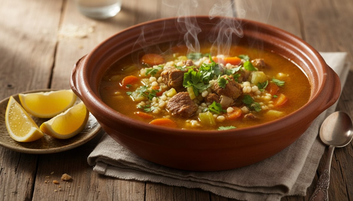 découvrez la recette authentique de la chorba tunisienne, une soupe traditionnelle riche en saveurs pour réchauffer vos repas.