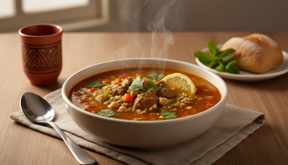 découvrez la recette authentique de la chorba tunisienne, une soupe traditionnelle riche en saveurs, parfaite pour réchauffer vos repas avec ses ingrédients frais et épices typiques.