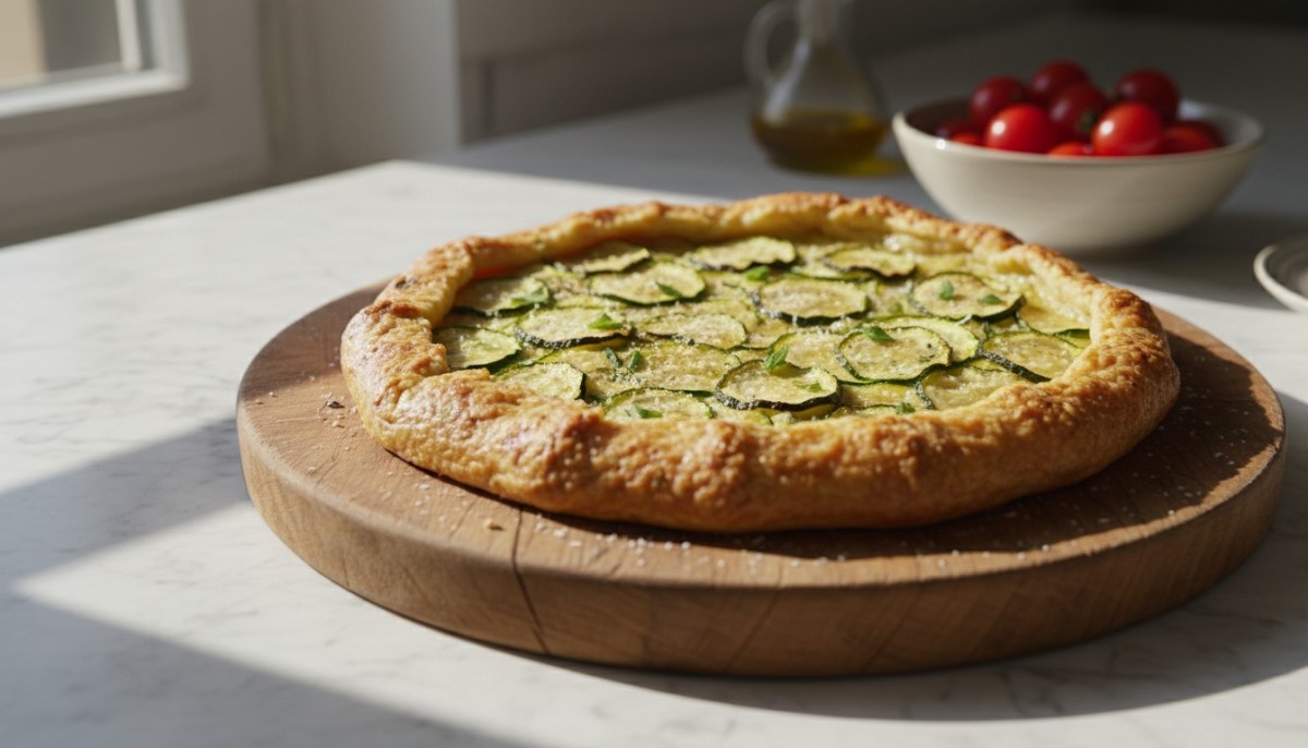 découvrez la recette traditionnelle de la scarpaccia de courgettes, une délicieuse tarte salée italienne aux courgettes, facile à préparer et parfaite pour vos repas estivaux.