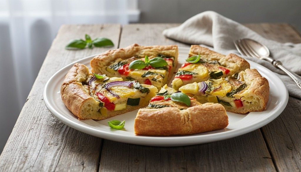 découvrez la scarpaccia de légumes au four, une délicieuse variante gourmande de la traditionnelle recette toscane de scarpaccia de courgettes, parfaite pour savourer des légumes fondants et parfumés.