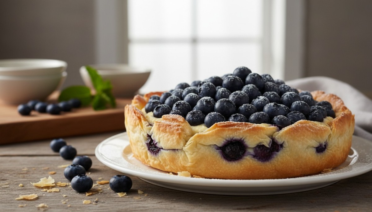 découvrez notre recette facile et délicieuse de tarte aux myrtilles avec une pâte filo croustillante et une crème onctueuse, parfaite pour toutes les occasions.