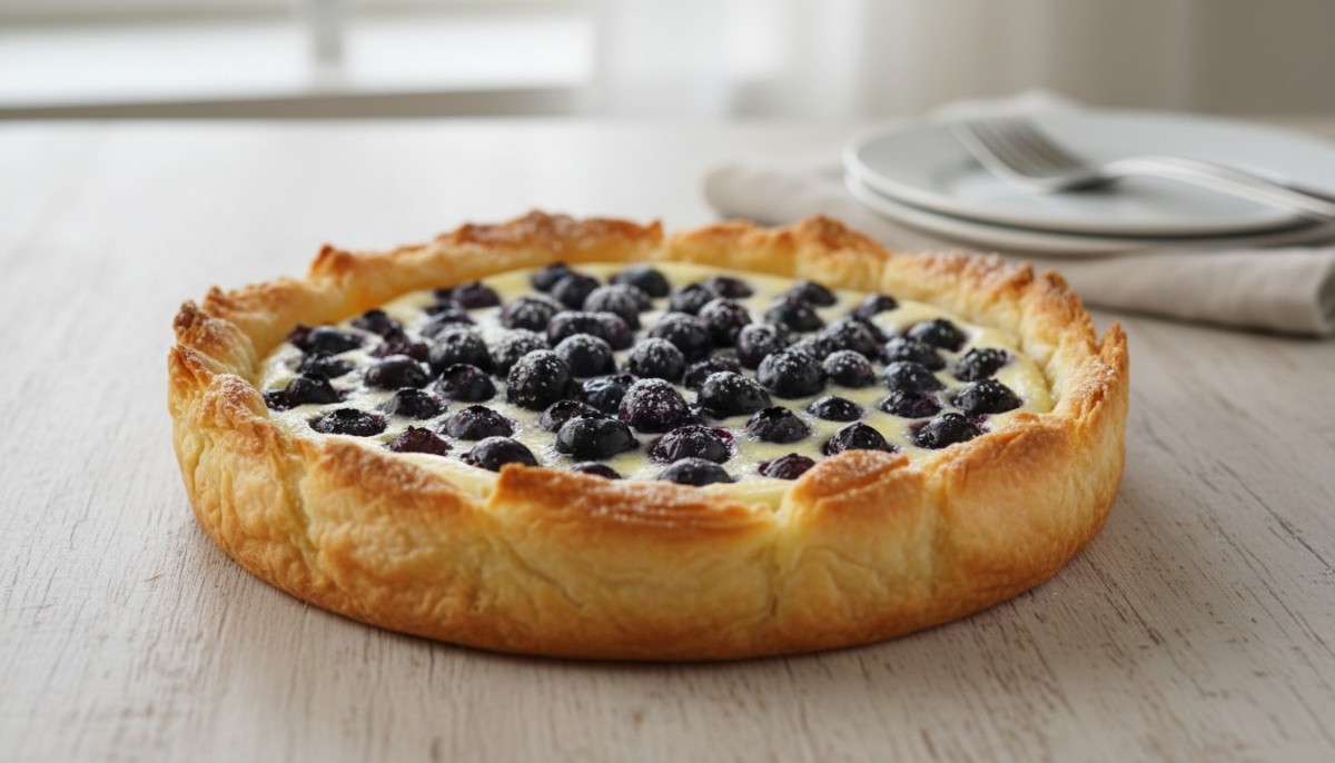 découvrez notre recette facile et délicieuse de tarte aux myrtilles avec une pâte filo croustillante et une crème onctueuse, parfaite pour toutes les occasions.