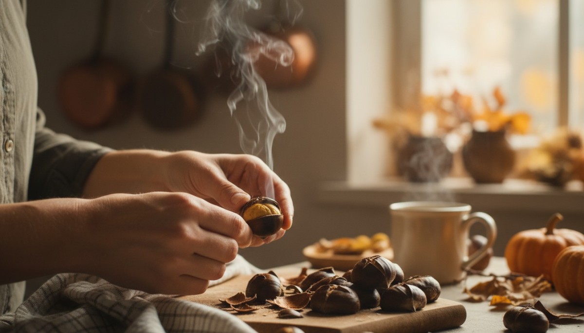 découvrez une recette astucieuse et très rapide pour préparer des châtaignes grillées à l’air fryer, délicieuses et croustillantes en quelques minutes.