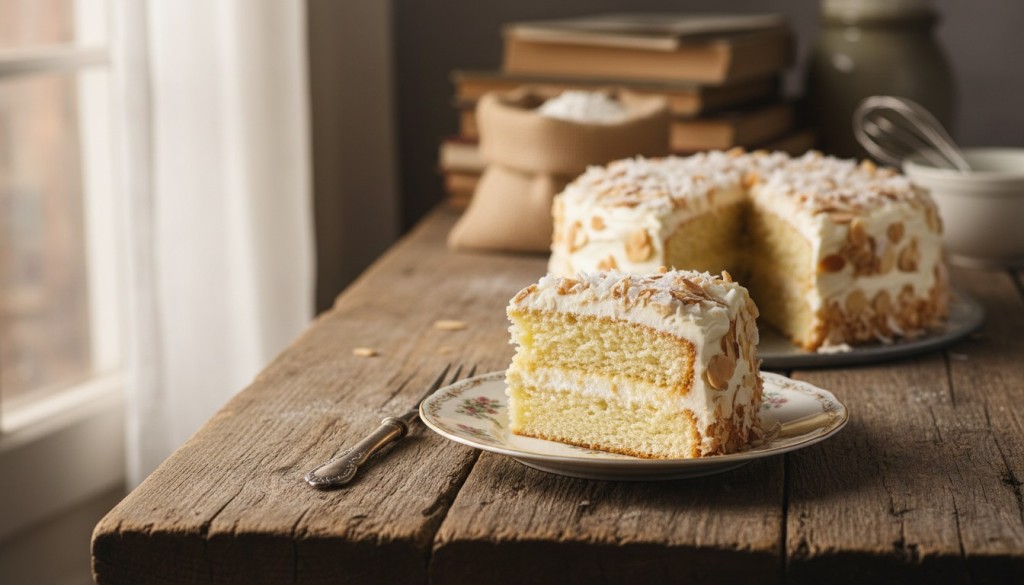 découvrez notre gâteau aux amandes, noix de coco et vanille, une recette délicieuse, rapide à préparer et entièrement sans gluten, parfaite pour toutes les occasions.