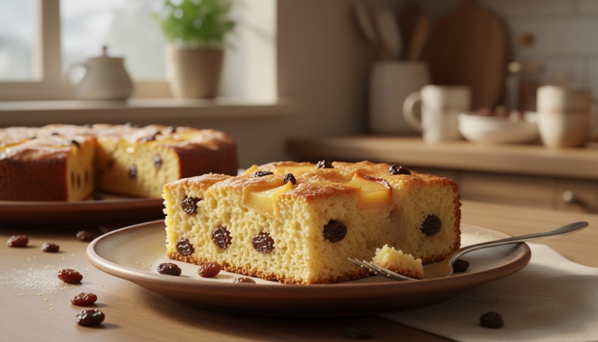 découvrez la recette traditionnelle du gâteau de semoule aux pommes et raisins secs, un dessert classique, savoureux et facile à préparer pour toutes les occasions.
