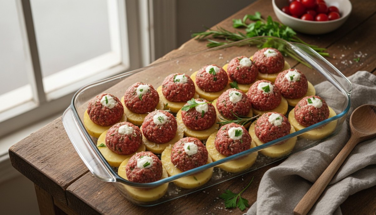 découvrez notre recette facile de gratin de boulettes de viande au fromage, un plat savoureux et réconfortant parfait pour toute la famille.