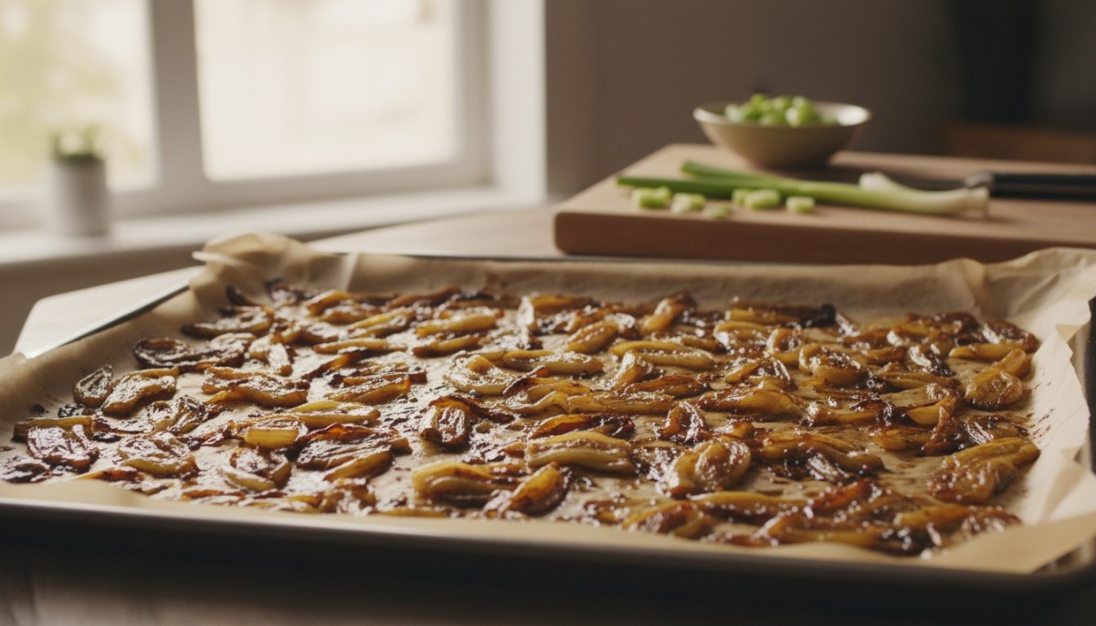 découvrez notre recette rapide et délicieuse d'oignons verts caramélisés au four, parfaite pour sublimer vos plats avec une touche savoureuse.