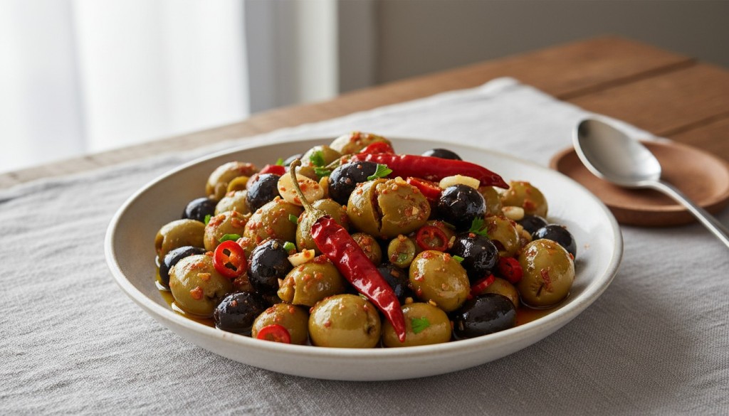 découvrez la recette traditionnelle calabraise des olives cassées au piment, un incontournable pour apporter une touche épicée et savoureuse à vos apéritifs et plats méditerranéens.