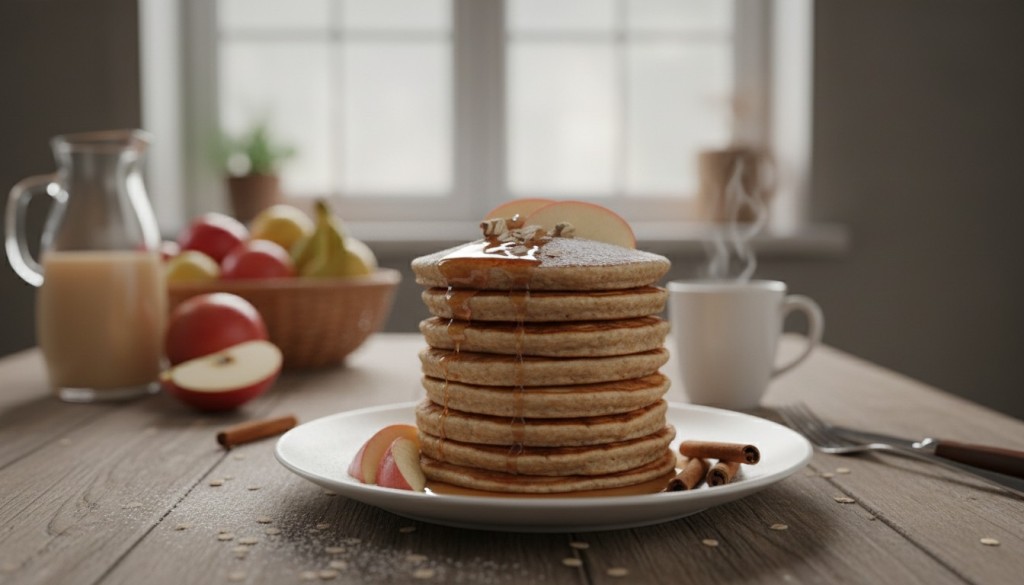 découvrez notre recette saine de pancakes à l’avoine et à la pomme, sans farine ni sucre ajoutés, idéale pour un petit-déjeuner gourmand et équilibré.