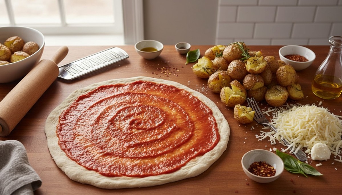 découvrez la recette des pommes de terre écrasées façon pizza, un plat gourmand et original qui ravira vos papilles à coup sûr !