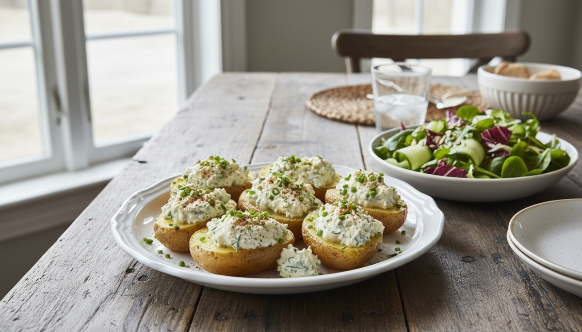 découvrez une recette simple et rapide de pommes de terre farcies, un plat froid savoureux idéal pour vos repas estivaux ou vos pique-niques.