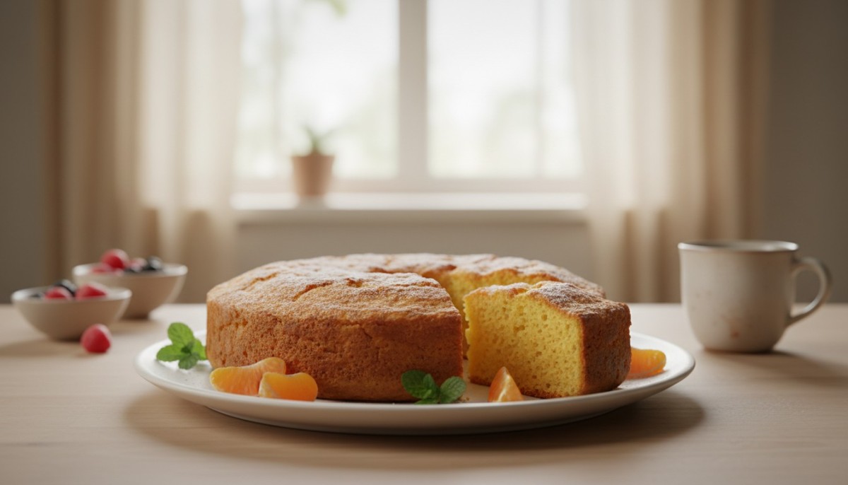 découvrez la recette du gâteau à l’orange de grand-mère, un petit-déjeuner léger et savoureux sans œufs ni beurre, parfait pour bien commencer la journée.