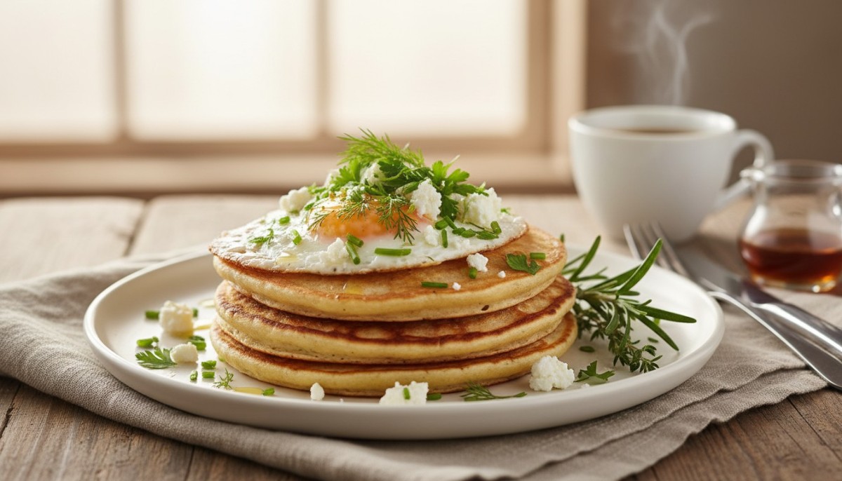 découvrez notre recette facile et rapide de pancakes salés sans beurre, moelleux à souhait, parfaite pour un repas gourmand et léger.