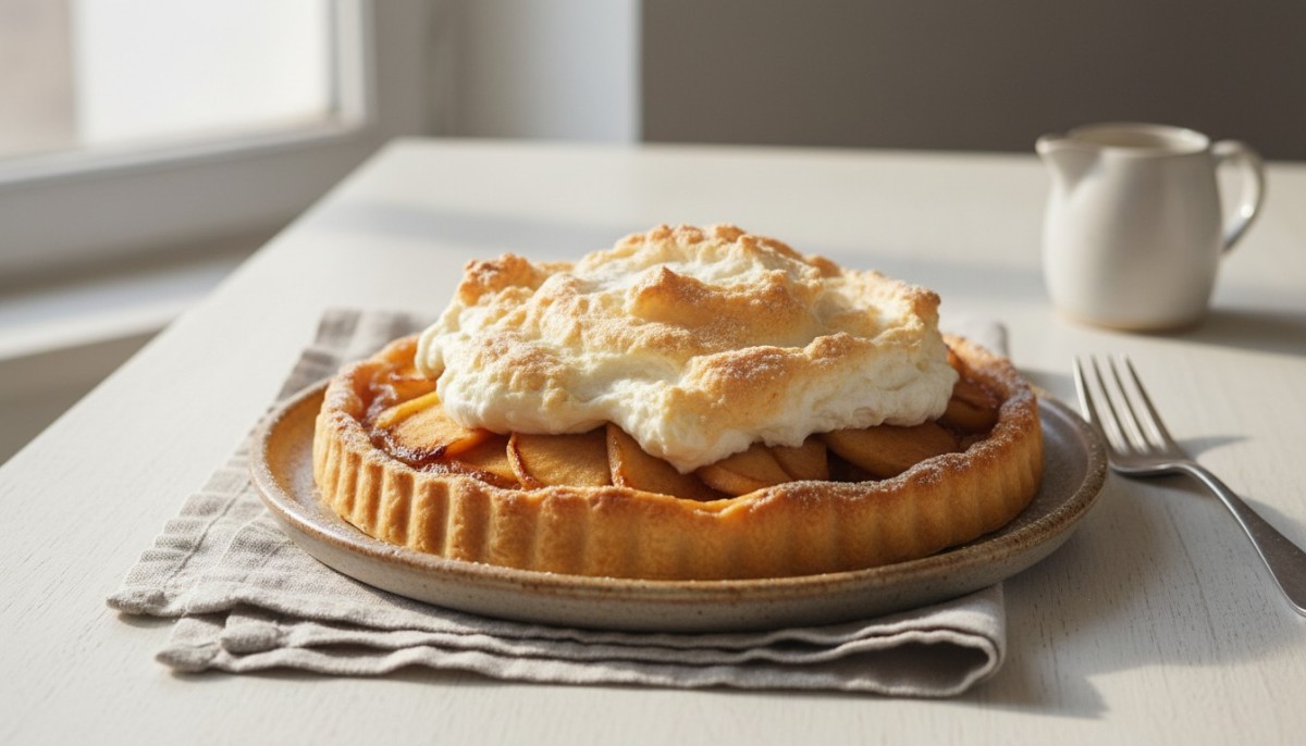 découvrez notre recette simple et savoureuse de tarte aux pommes à la crème soufflée, fondante en bouche pour un dessert irrésistible.