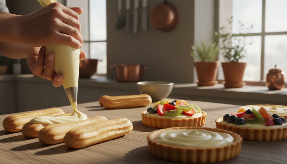 découvrez notre recette facile de crème pâtissière au thermomix, idéale pour réussir vos desserts en un tour de main avec une texture onctueuse et un goût délicieux.