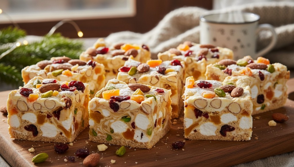 découvrez la recette de grand-mère du gâteau au nougat sans cuisson, la douceur de noël la plus simple et rapide à préparer pour des fêtes gourmandes et sans stress.