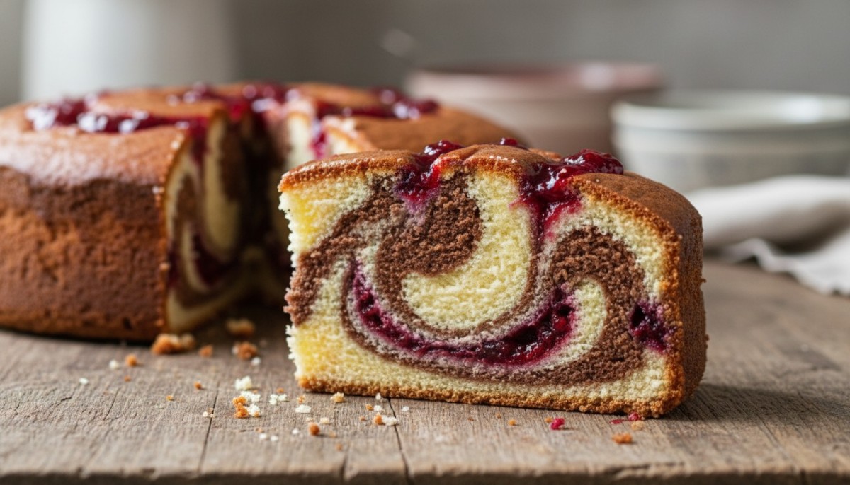 découvrez ma recette facile de gâteau marbré à la confiture, préparée sans utiliser le four. un délice rapide et gourmand à essayer absolument !