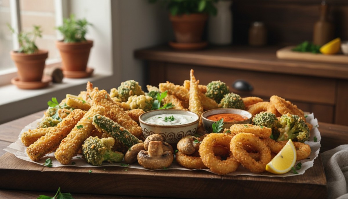 découvrez notre recette de légumes frits avec une pâte à frire croustillante sans œufs, parfaite pour une cuisson délicieuse et légère. facile à préparer et adaptée aux régimes sans œufs !