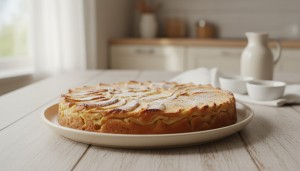 découvrez la recette du gâteau invisible aux pommes, léger et moelleux, préparé avec 4 pommes et très peu de farine pour un dessert sain et savoureux.