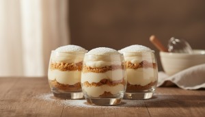 découvrez la recette facile et traditionnelle de verrines de crème pâtissière et biscuits secs, un dessert gourmand signé grand-mère à préparer en toute simplicité.